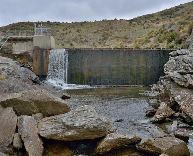 One of Dunedin City Council's main sources of water for Dunedin, Deep Stream dam and water intake...