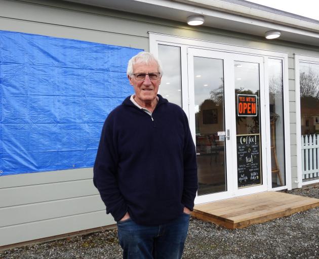 Though a tarpaulin covers up the name of the business, the Empire Cafe co-owner Rob Lawrence says...