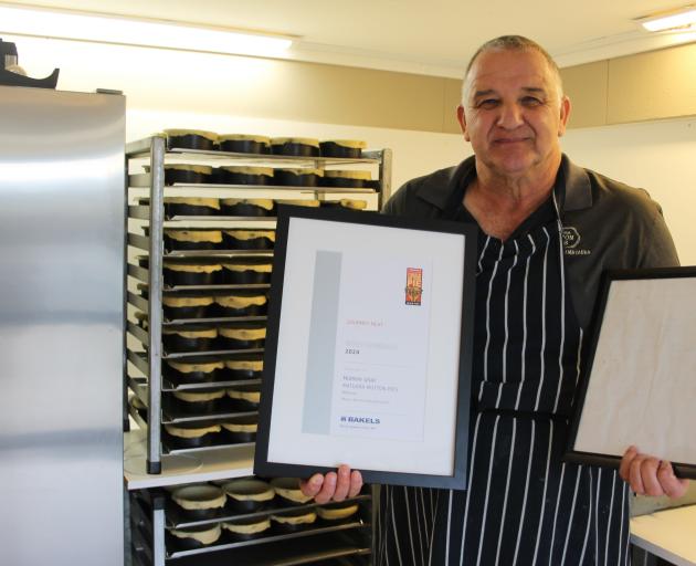 Murray Gray, of Mataura Mutton Pies, received highly commended in the gourmet section of the...