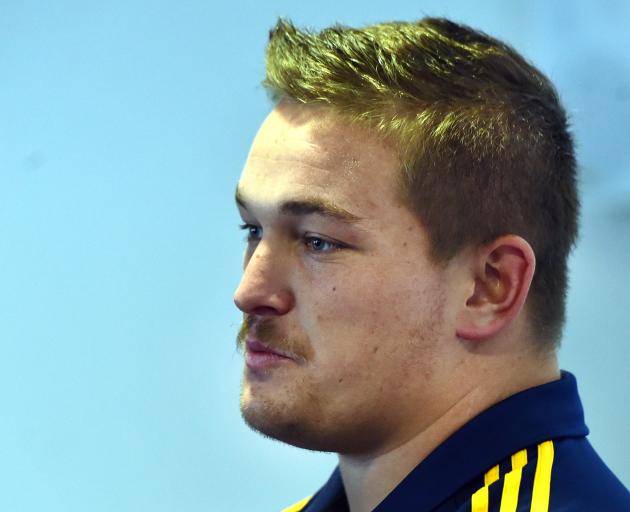 Highlander Ethan de Groot during a Highlanders media stand up last month. PHOTO: PETER MCINTOSH