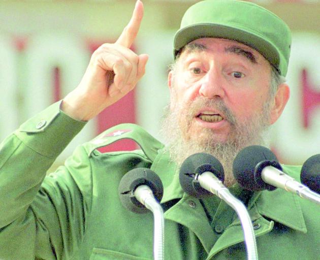 Fidel Castro in full flight. PHOTO: REUTERS