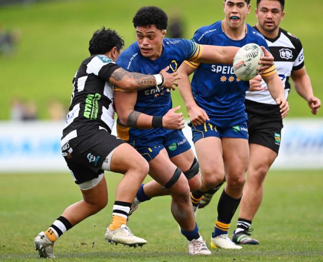 Co-captain Christian Lio-Willie (centre) will return for Otago from off the bench in their NPC...