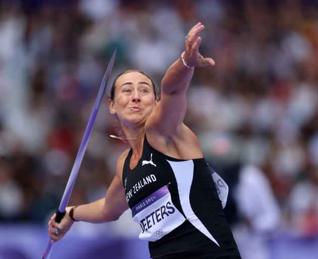 Tori Peeters, formerly of Gore, competes during the women’s javelin throw qualification on day 12...