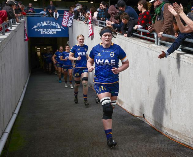 Julia Gorinski leads the Otago Spirit into battle. PHOTO: GETTY IMAGES