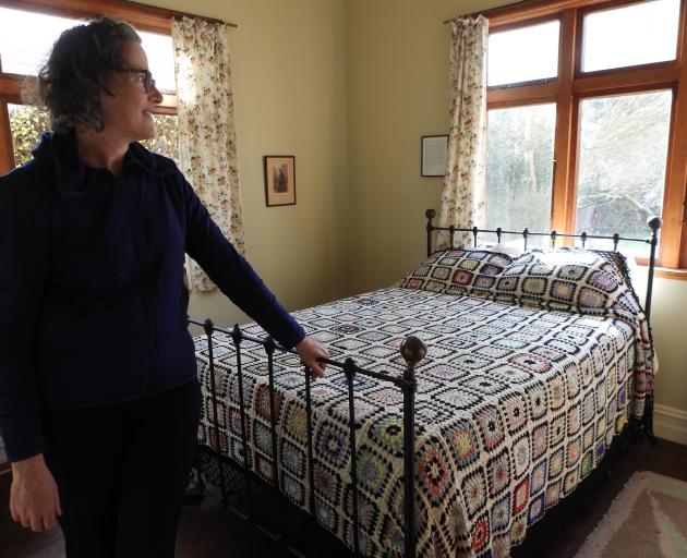 Janet Frame House trustee, Wellington author Kate Camp stands in the Oamaru childhood home of the...