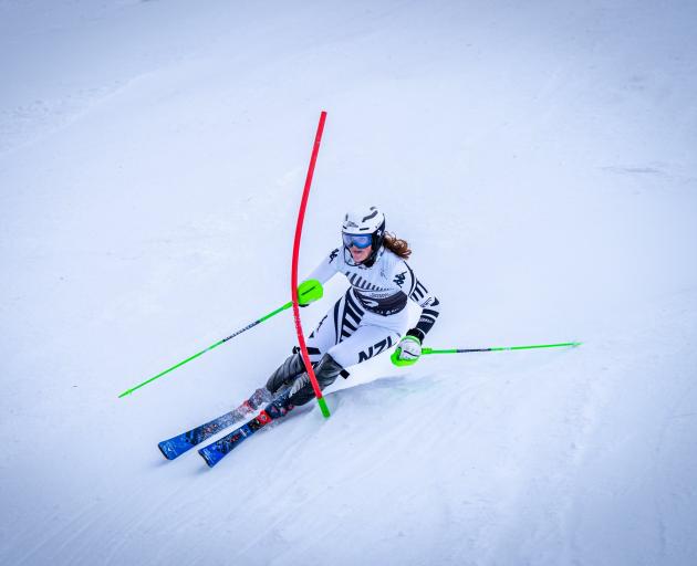 Mikayla Smyth won the women’s New Zealand slalom national championship at Coronet Peak on Sunday....