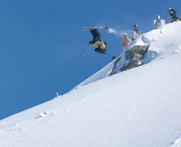 New Zealand skier Fynn Powell in action during the freeride event that opened the Winter Games on...