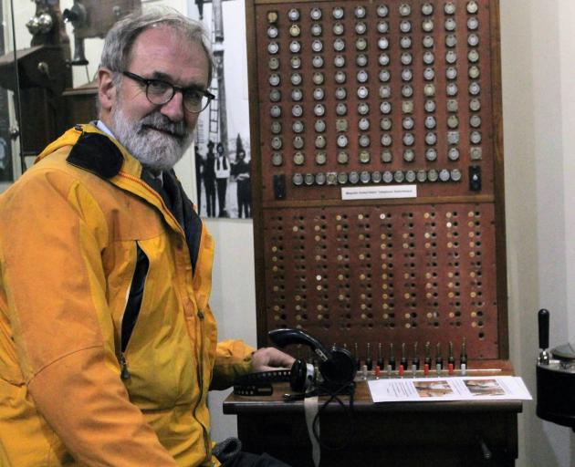 Awarua Communications Museum president Robin McNeill pictured with one of the displays which has...