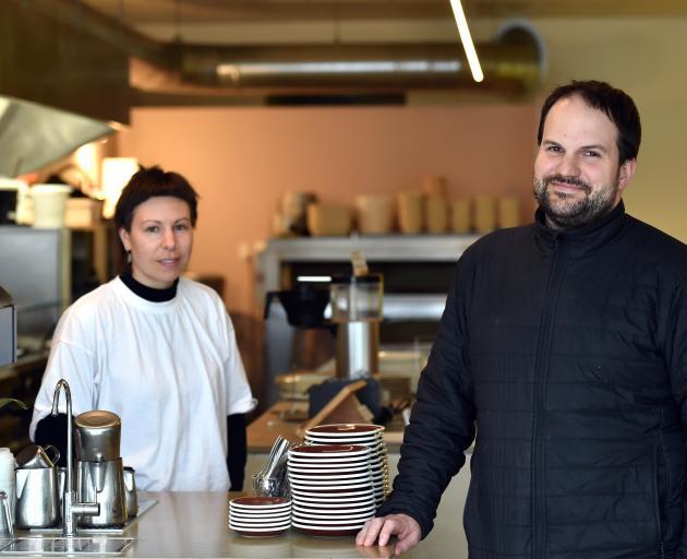 Side On cafe owners Renee Hope and Alan Baxter. File photo: Peter McIntosh