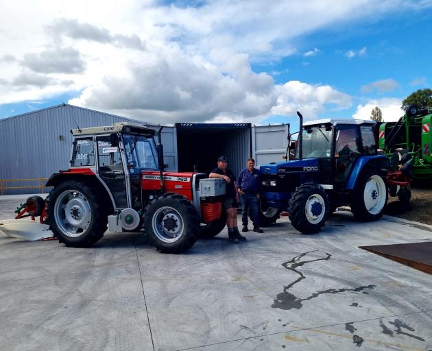 Representing New Zealand at the World Ploughing Contest in Estonia are Mark Dillon, left, of...