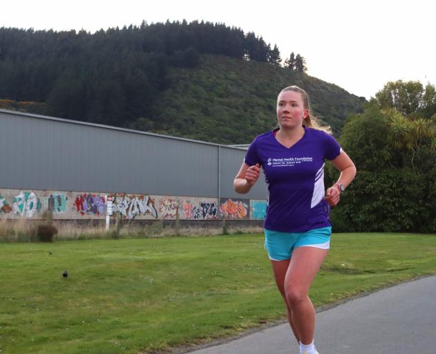 Celine Barnes is raising funds for the Mental Health Foundation of New Zealand. PHOTO: SIMON...