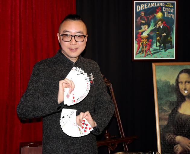 Magician Jia Liu is bringing authentic Chinese magic to Dunedin. PHOTO: SIMON HENDERSON