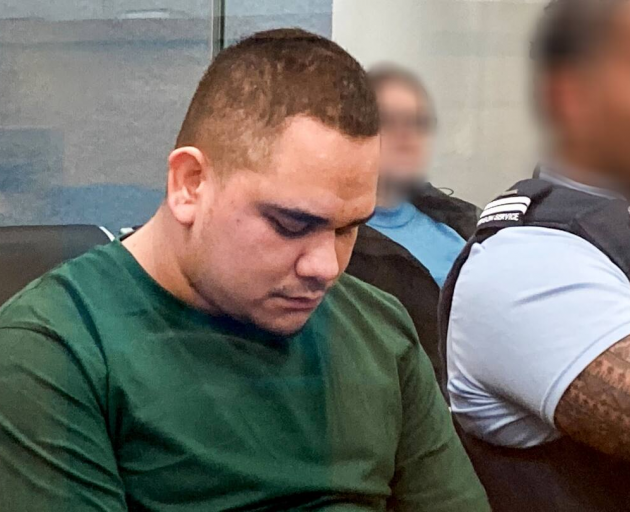 Bridjid Tamihana, 27, in the dock at the Hamilton District Court where he was sentenced to 9...