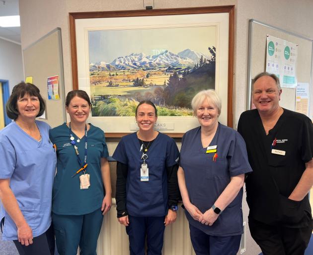 Timaru Hospital’s ICU team (from left) of registered nurse Abby Robinson, registered nurse ...