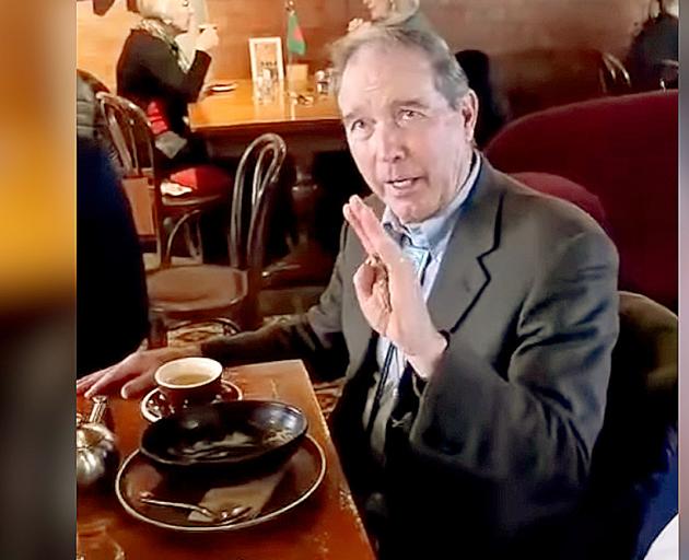 Tom Udall at Addington Coffee Co-op. Photo: Supplied