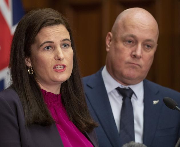 Nicola Willis and Christopher Luxon pre-election. PHOTO: NZ HERALD