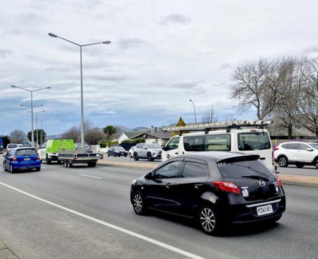 Brougham St is the second busiest road with an average of 46,212 vehicles travelling along it...