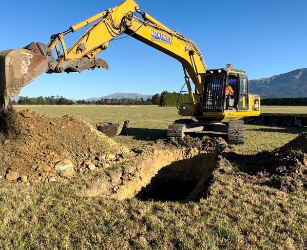 Geo-tech profiling of the soil at the Humm family’s Richwood farm was carried out before building...