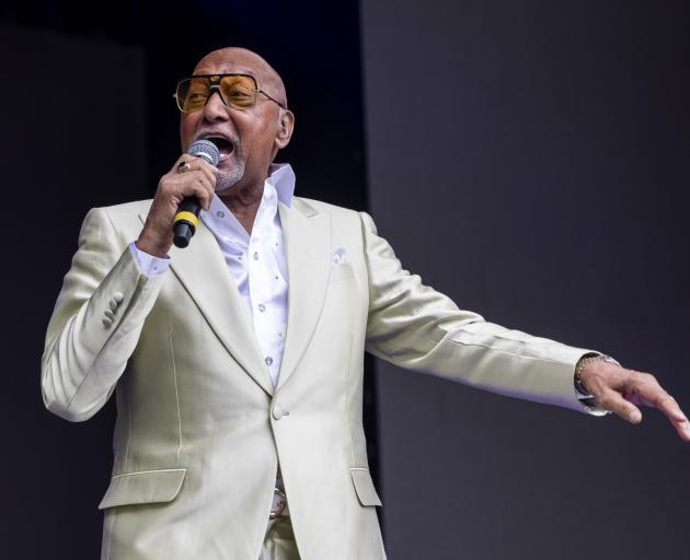 Abdul "Duke" Fakir of The Four Tops performs in Indianapolis, Indiana on September 3, 2022. Photo...