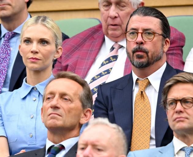 Dave Grohl at Wimbledon. PHOTO: GETTY IMAGES