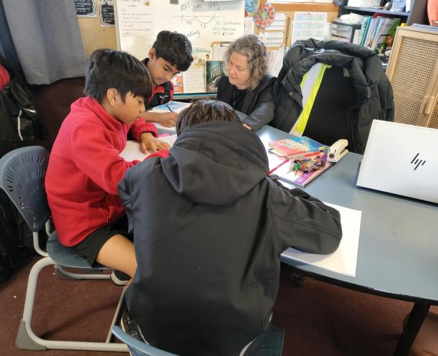 Amuri Area School pupils. Photo: David Hill / North Canterbury News