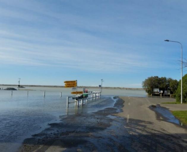 Flood prevention systems have been put in place to warn Rakaia huts residents of potential...