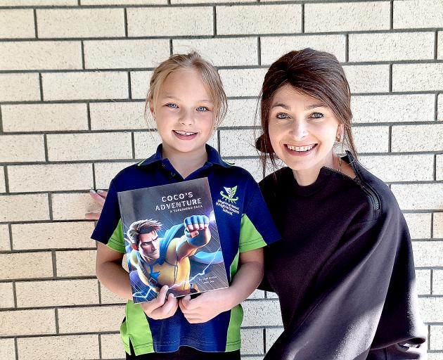 Jessica Dippenaar with mum Anneri. Jessica has written and self-published superhero saga Coco’s...