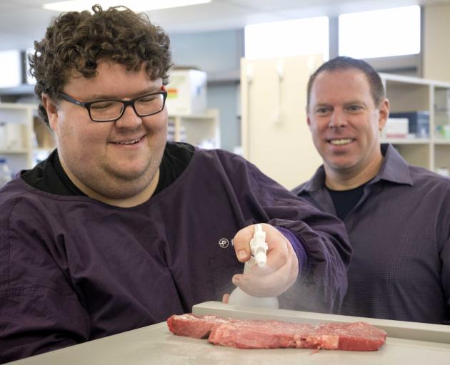 University of Otago microbiology and immunology researchers Dr Sam Wardell (left) and Dr Daniel...