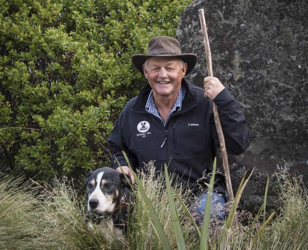 John Chittock and his dog Trump on Jeff Farm. PHOTO: IMAGE PHOTOGRAPHY