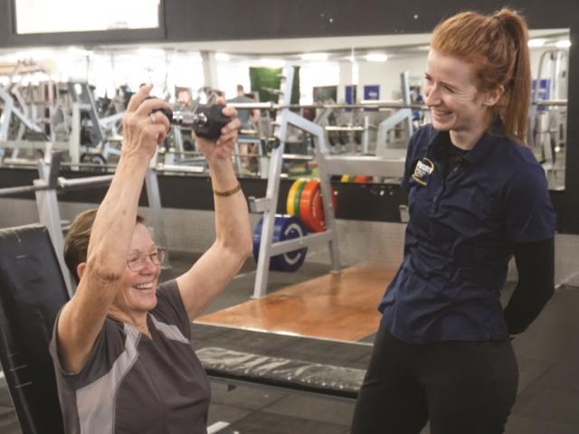 Sports Med Physio Physiotherapist Karen Meehan treats a SCOTS patient.