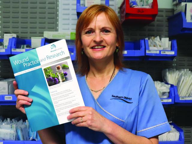 Southland’s Clinical Nurse Specialist Wound, Mandy Pagan holds ‘The Australian Wound and Practice...