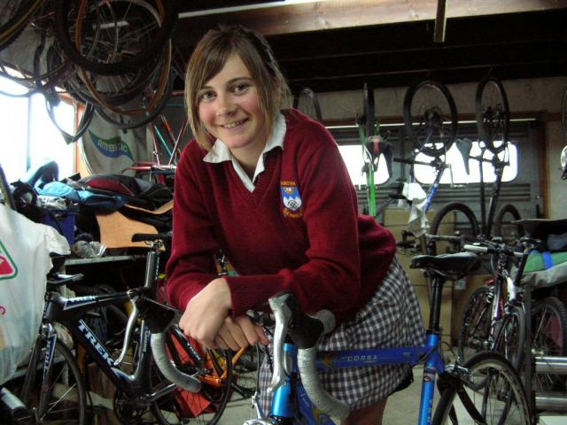 Sophie Williamson in 2008 as a 14-year-old  Dunstan High School pupil. Photo: ODT Files