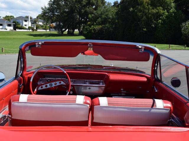 All original . . . The interior of Mr Clarke’s 1961 Chevrolet Impala.