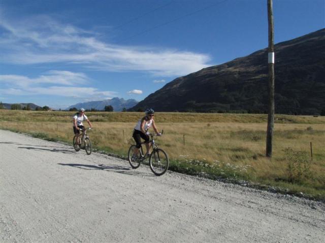 Some of the teams found the 20km bike ride hard going after the tough hill climb to the summit of...