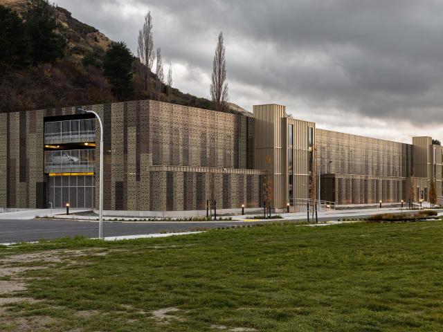 The recently-completed private carparking building opposite the Queenstown Events Centre. PHOTO:...