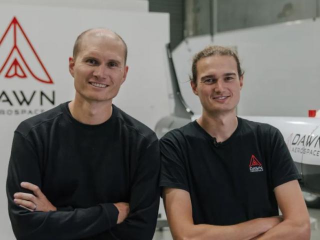 James and Stefan Powell are two New Zealand brothers behind Dawn Aerospace. Photo: CHARLOTTE...