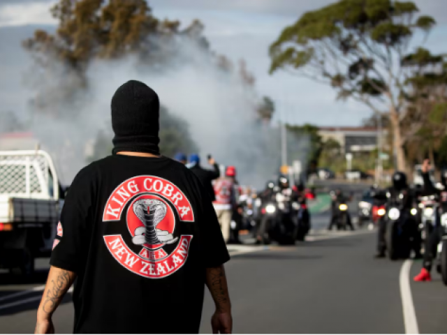 A King Cobra gang member. File photo: Dean Purcell

