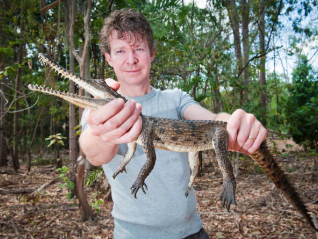 Zoologist and crocodile expert Adam Britton. Photo: Supplied/Charles Darwin University 