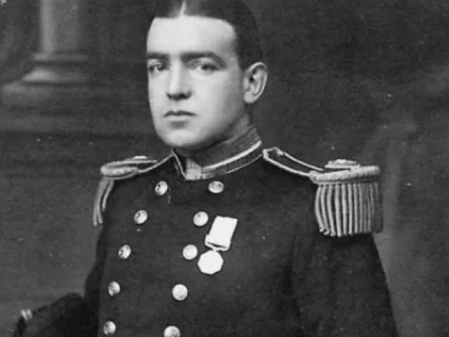 Sir Ernest Shackleton wearing The Polar Medal. Photo: Supplied/ Canterbury Museum