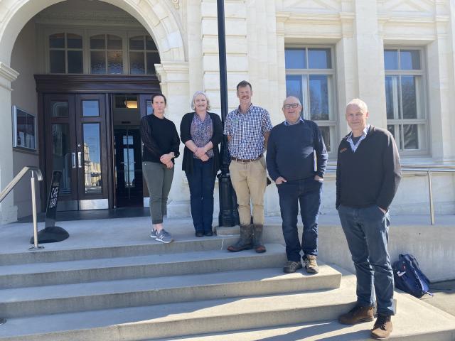 The NZ Grassland Association conference is being hosted in Oamaru in November. Pictured from left...