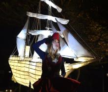 A J Keable, of Dunedin, looks to the horizon during the Midwinter Carnival at First Church on...