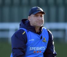 Highlanders coach Clarke Dermody during training at the University Oval last week. PHOTO: PETER...