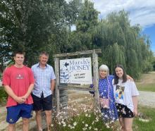 The third and fourth generation to grow up in the Marsh's honey business are (from left) Charlie,...