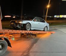 One of the vehicles impounded during a "skid meet" in Christchurch last night. Photo: NZ Police 