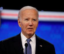 US President Joe Biden during the first presidential debate which he has admitted did not go well...
