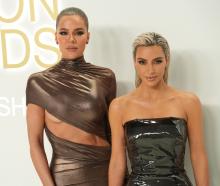 During the season finale of their television show this week, Khloe (left) and Kim Kardashian...