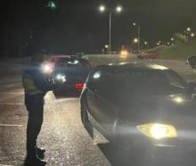 Police check cars as part of Operation Kereru in June 2024. Photo: Police / Supplied