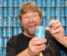 Emerson’s Brewery founder Richard Emerson cracks open a can of his Pilsner. PHOTO: STEPHEN JAQUIERY