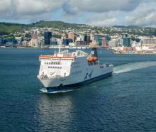 The Kaitaki Interislander ferry leaves Wellington Harbour. Photo: KiwiRail