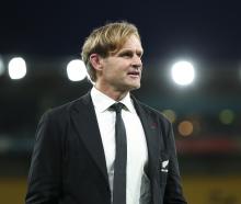 Scott Robertson looks on during last night's test match. Photo: Getty Images